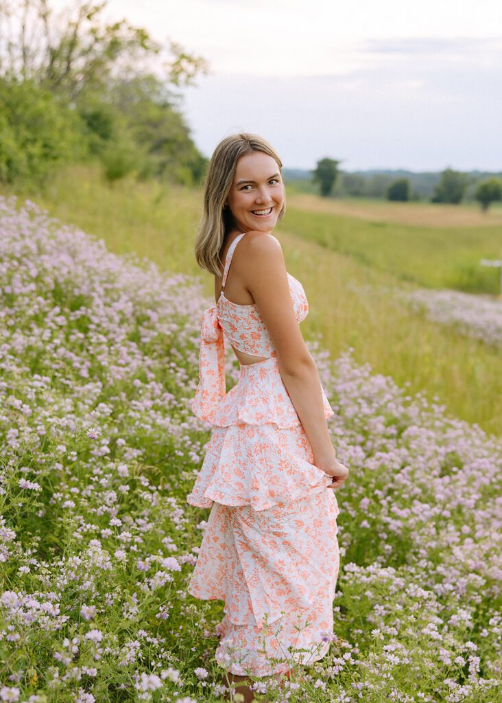 Summer flower field portraits.