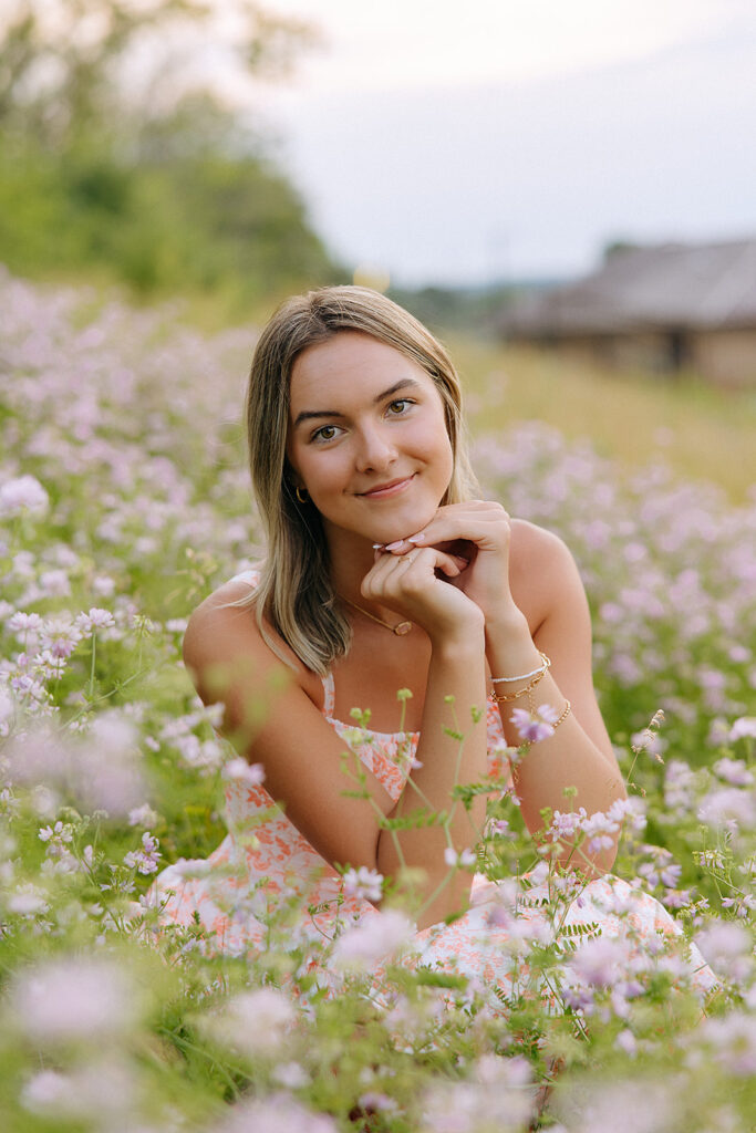Summer flower field portraits.